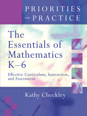 cover image of The Essentials of Mathematics, K-6